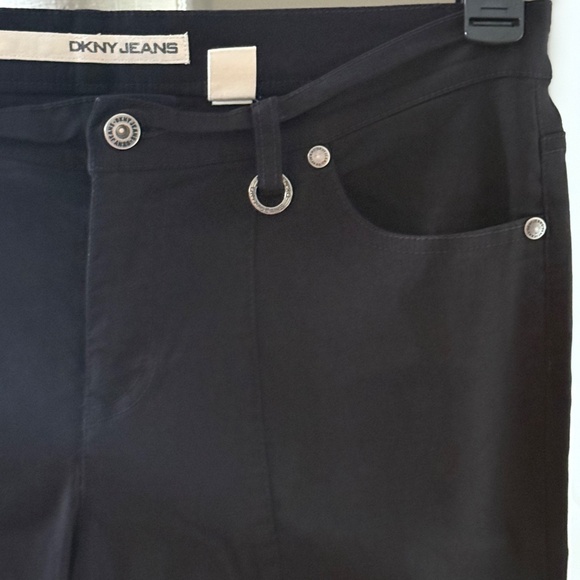 Women's DKNY Black Jeans, Size 12 - Picture 4 of 12